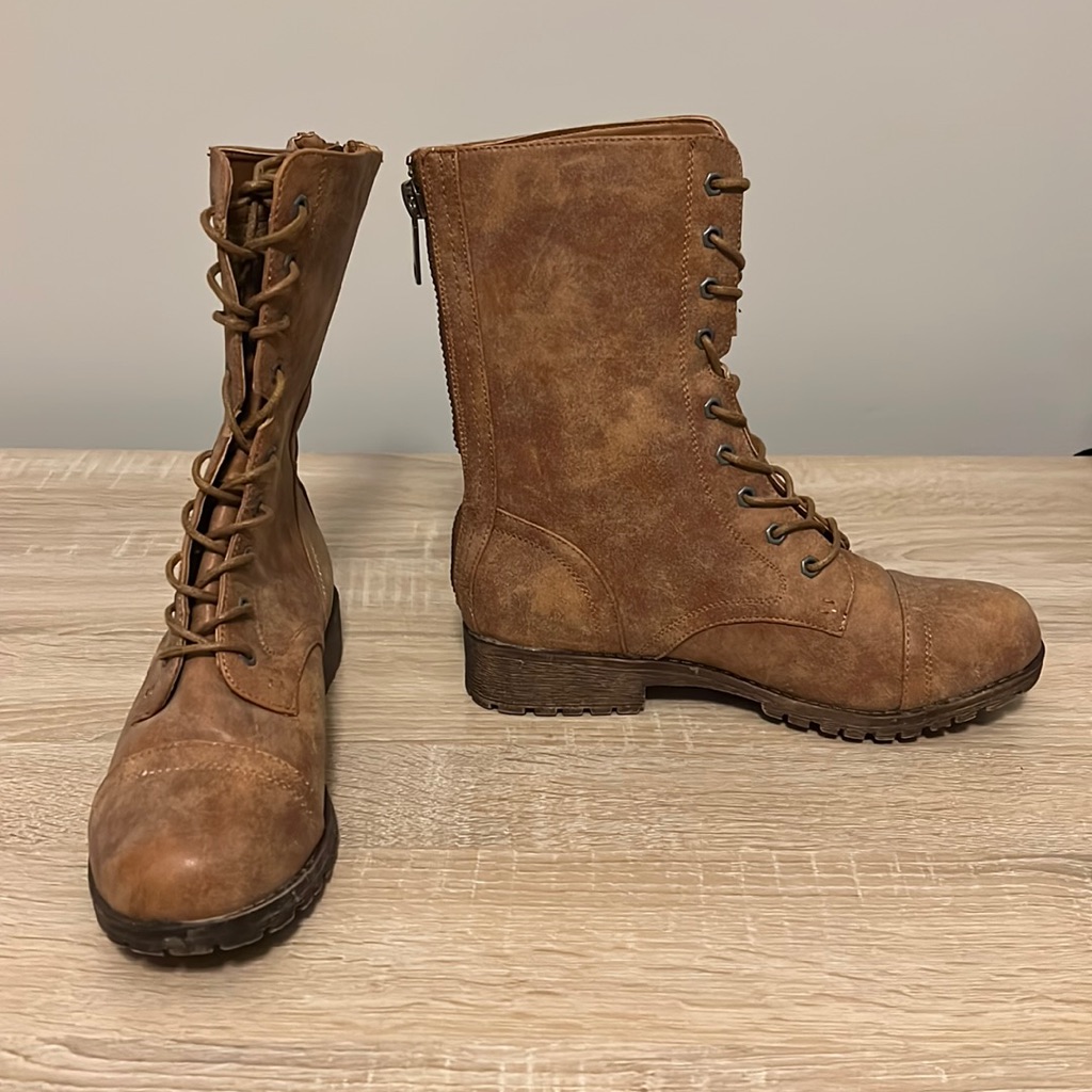 Rustic Combat Boots